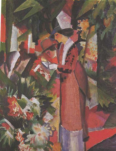 Walk in flowers, August Macke